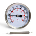 PLUMBFLEX 2,5 in. Klem-Op Thermometer Meter, 30 tot 250 Graden F/C